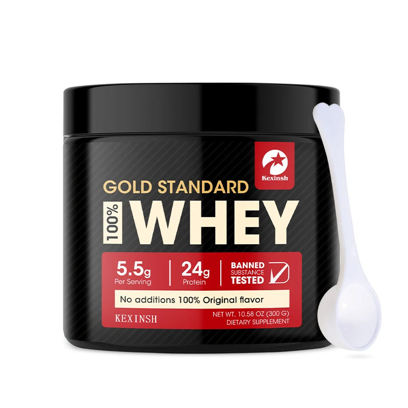 Kexinsh Protein Powder Gold Standard 100% Whey Protein Powder Enhance Muscle Gain & Recovery, Immune Support Health Care Product